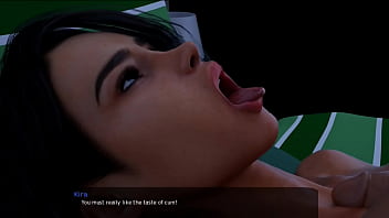 Preview 2 of Criss Stroke Morgan Reigns - Milfy City Cap 12 - mi madrastra de tetas grandes es la mejor chupando mi polla