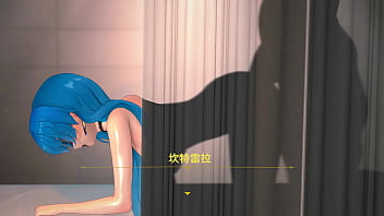 Preview 3 of Mom Denk - Wuthering Waves Cantarella Hentai Doggystyle Sex Ntr Big Boobs Mmd 3D Blue Hair (CLIP)
