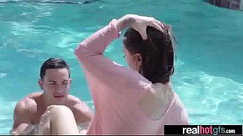 Preview 1 of Caroline Bourg - Hard Style Sex Wtih Real Naughty Hot GF (jojo kiss) video-20