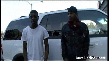Preview 1 of Polish Milf Ala Nylon - White Sexy Boy Fucked By Black Gay Muscular Dude 22