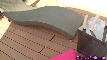 Preview 3 of Jepangnese Big Tits - Babe rides dildo close up