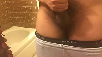 Preview 2 of Stry Sexstrey Sex Movies - Jerking off at home inside bathroom