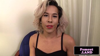 Preview 1 of Amatiure Amazing - Latina trap Jessica Kush jerking her cock