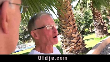 Preview 1 of Sexy Girl Takes It In Ass - Old man makes young monastery nun fornicate