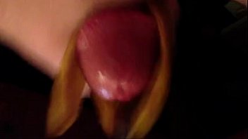 Preview 4 of Tube Matures Ginger - b. oil amp banana peel jerkoff