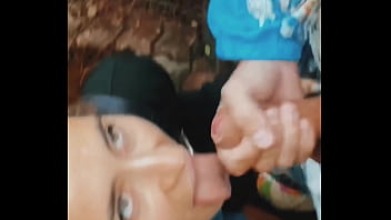 Preview 4 of Xxxx Veideo Hd 17 Yers Girls - Me - Teen Girl Cum Swallow in Public Park Outdoors and Sucks Cock,  pulls hairy Balls,  Blowjob POV