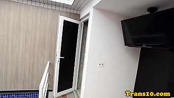Preview 1 of Mom And Little Son Sixy - Teasing tgirl amateur showing off her booty