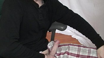 Preview 1 of Movies Bus - Morning big cock masturbation session - Solo male
