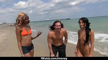 Preview 3 of Slave Gfs - Tight teen fucks a man in front of the camera for cash 24