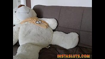 Preview 2 of Tied Tits Riding Pussy Rope - amateur hot flashing boobs on live webcam