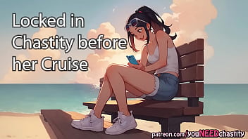 Preview 1 of Voto Ed - [Audio Story] Your girlfriend locks you in chastity a few days before her cruise trip