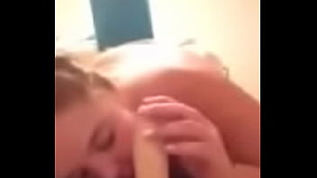 Preview 2 of Girl And Animal Hindi Sex - Kate sucks on dildo like a boss