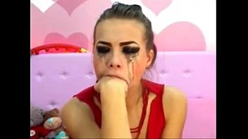 Preview 4 of Ann Moms Friend - cam girl gags herself on a dildo camsluts666.com