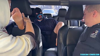 Preview 3 of Facebook Sex Porwn - Matt And Ryder Found A Robber In The Car And Licked His Feet