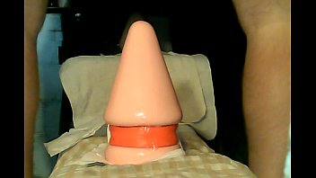 Preview 4 of Big Mike Dick Flash Tara - Huge buttplug stretching straight guys ass