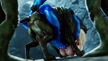 Preview 3 of Gorakhpur Sex - Samus es dominada por m&uacute_ltiples machos y destruyen su matriz