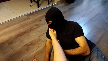 Preview 3 of Hidden Scholl - Foot worship for her toe ring decorated feet