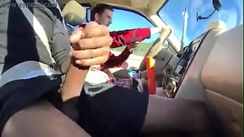 Preview 4 of Sex For Chah - Punhetando amigo no carro