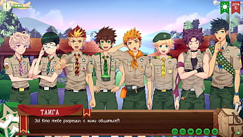 Preview 4 of Porn Sexs Video Taiwan - Game: Friends Camp path 2,  part 6 - hiking with Taiga (russian voiceover)