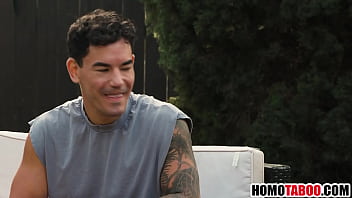 Preview 2 of Live Sex Mom N Son Sleep - Straight step brother gets gay sex lesson