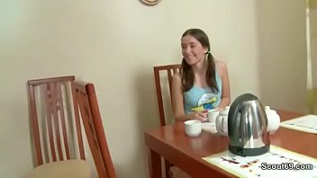 Preview 1 of Casting Vk - Bro Seduce Skinny Stepsister to First Fuck and Creampie