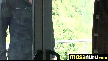 Preview 1 of Ibu Tiri Vs Anak Laki - Babe Fires Nuru Massage 1