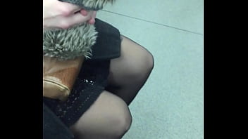 Preview 4 of Qsdjpxvaleo - amateur stockings in bus