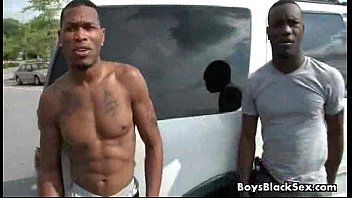 Preview 1 of Ass Amazon - Sexy White Gay Twing Fucked By Black Dude 05