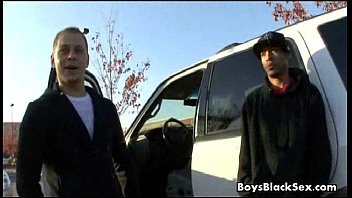 Preview 2 of Big Tits Maid Gang Bang - Sexy White Gay Twing Fucked By Black Dude 11
