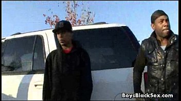 Preview 1 of Big Tits Maid Gang Bang - Sexy White Gay Twing Fucked By Black Dude 11