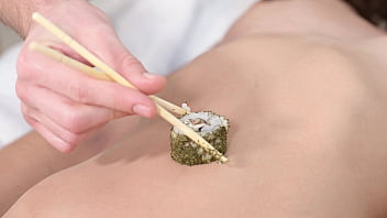 Preview 2 of Unsensored Japenese Porn - Stunning Brunette Candie Luciani Tempts Masseurs Into Interracial DP Threesome GP3015