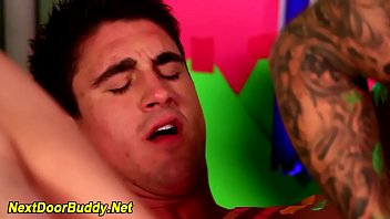Preview 3 of 18 Year Old Ass - Ripped jock face sprayed