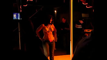 Preview 1 of Lips Talking - Biker babe topless at Sturgis Bike Rally