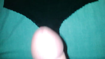 Preview 1 of Baby Sex Wwwxxxvv - Cum on used black panties