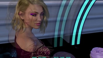 Preview 4 of Pink Pusy Sexy In Blood - Name 88&#039_s Triangle #06 - Getting A Tour By Hot Busty Blonde
