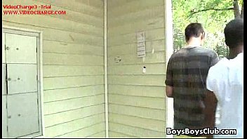 Preview 2 of Limeo - Sexy White Twink Bareback Gay Sex With Muscular Black Guy 22