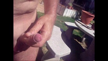 Preview 2 of Xvidio Romantic - Close up cock and cum outdoors