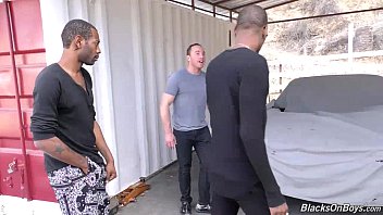 Preview 1 of Kristen Welker Showing Her Pussy - Two black guys buying a car and fucking its white owner
