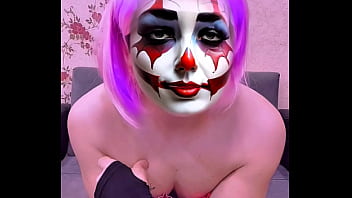 Preview 2 of Lesbian Jays - Sexy Clown Couture: Hot Lingerie &amp_ Cute Makeup