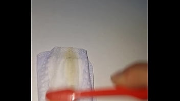 Preview 4 of Solo Eye Contact Tease - Kinky toothbrush treatment 1