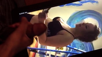 Preview 2 of Officer Sexy - Cum Tribute to Busty Girl in Black Bra