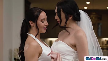 Preview 1 of Leigh Livingston Mother Daughter - That wedding dress needs to come off so I can eat your pussy