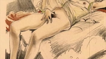 Preview 3 of Julie Cash Tries Anonymous - vintage erotic drawings