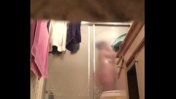 Preview 2 of Red Shiny Jana Babe - Hot girl in shower