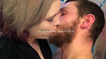 Preview 3 of Femdom Squirting Pegging - Maxwell and Kristy Kissing Video 3 Preview