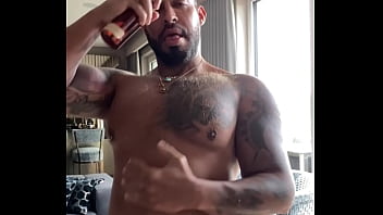 Preview 4 of Juzz Mom - Latino man Viktor rom flexing muscle and masturbate his bbc humiliation to you