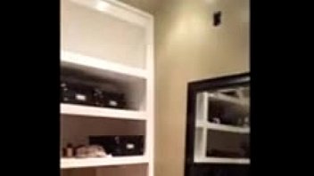 Preview 2 of Wozzbfdrq - Brunette girl rubbing in dressing room on livespicycams-com