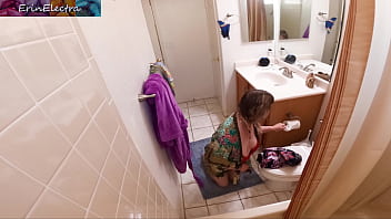 Preview 1 of Mom Son Sleeping Full - My stepson came inside me in the bathroom