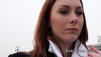 Preview 1 of Gay Gag On Cock - Euro redhead flashing in public