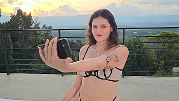 Preview 1 of Www X Xxc - Horny fuck overlooking the city with my stepdad&#039_s friend part 1 - SILVYE ABOU